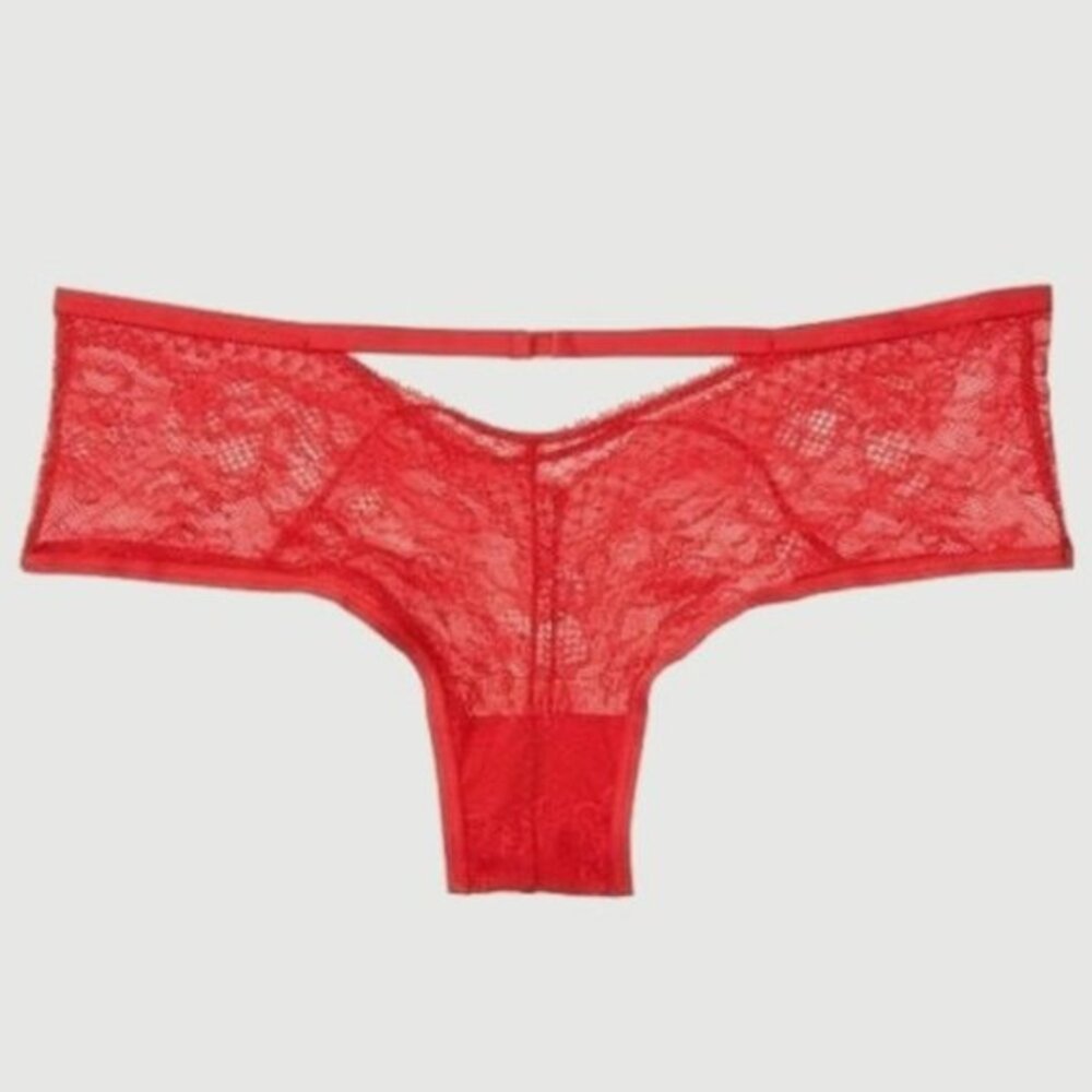 VICTORIA'S SECRET STRAPPY CRISSCROSS CHEEKY PANTY‎ SMALL